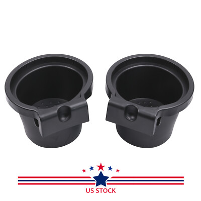 2PCS Front Console Cup Holder Inserts 96975-ZS00A For F-150