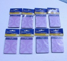 8 pkgs Darice Jewelry Designer Earring Backing Cards Purple For You