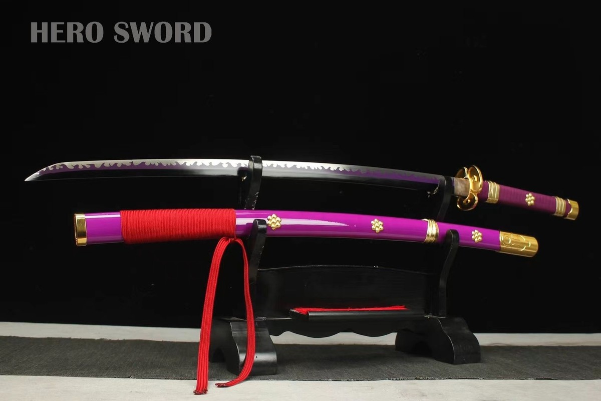 Roronoa Zoro Katana,Yama Enma Anime Samurai Sword Real Metal Sharp