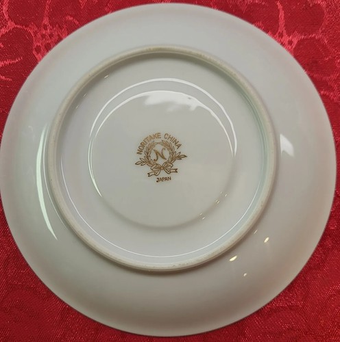 Noritake Cup and Saucer Gold Leaves On Black Band Unknown Pattern - Picture 10 of 11