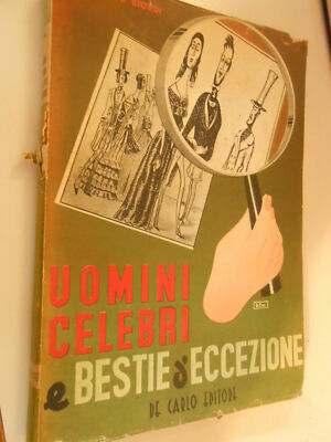BUCH: BERÜHMTE MÄNNER UND AUSSERGEWÖHNLICHE BESTIEN - UNIVERSAL COLL. -DE CARLO