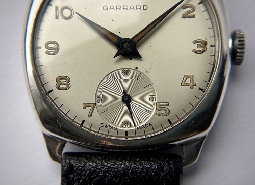 1954 Garrard Silver cushion case watch Imperial Chemical Industries LTD ETA 1120 - Picture 9 of 17