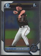 2022 Bowman Draft Jacob Miller BDC-195 1st Chrome | Miami Marlins