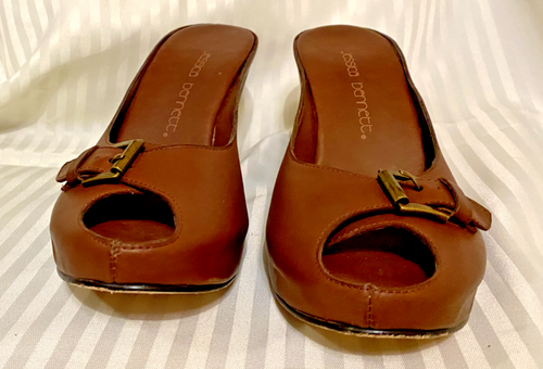 Jessica Bennett Brown Women Wedge Shoe Size 8.5 - Picture 2 of 8