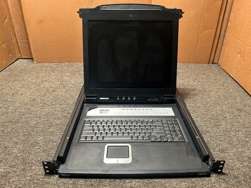 TrippLite B020-008-17 NetDirector 8-Port Rackmount KVM Switch LCD Console