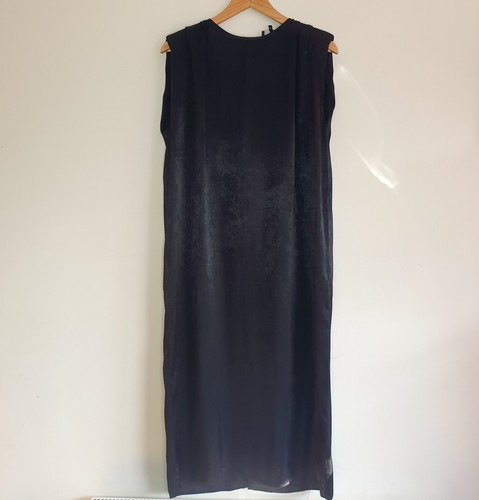 Next schwarzes Kleid mit Gürtel Midi Länge Größe UK 10 EU 38 NEU - Bild 5 von 24