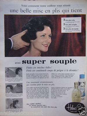 WERBUNG 1959 SUPER WEICH HELENE CURTIS FALTEN HÄLT - ADVERTISING