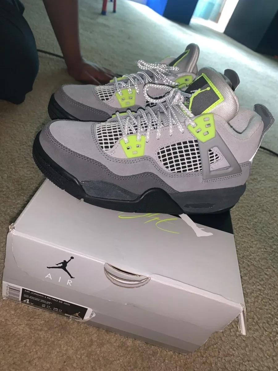 air jordan 4 retro se neon 95