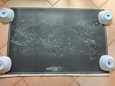 World Map Weltkarte - Poster Plakat - 92x62