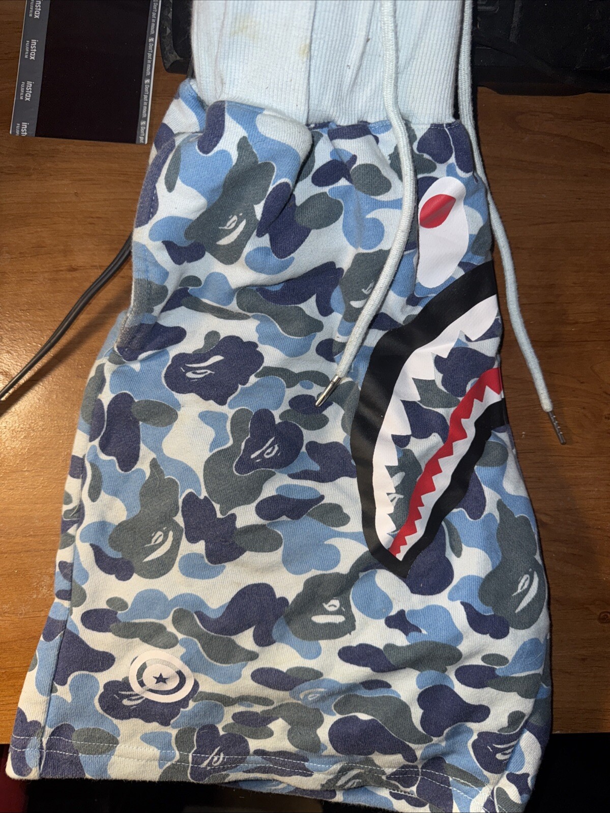 Bape Shorts Blue Camo Size Large