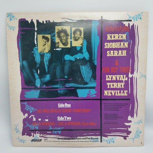 Bananarama Featuring Fun Boy Three - Really Sayin' Somethin' - US 12" NM / VG+ - 第 2/6 張圖片