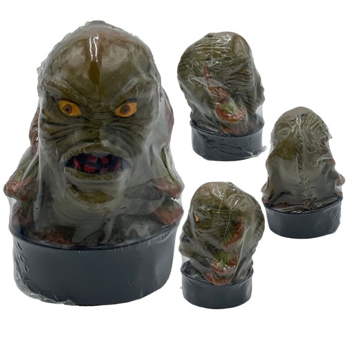 Set 4 candele da tè da esposizione Universal Studios Monsters 1990 vintage SIGILLATE RARE - Foto 5 di 7