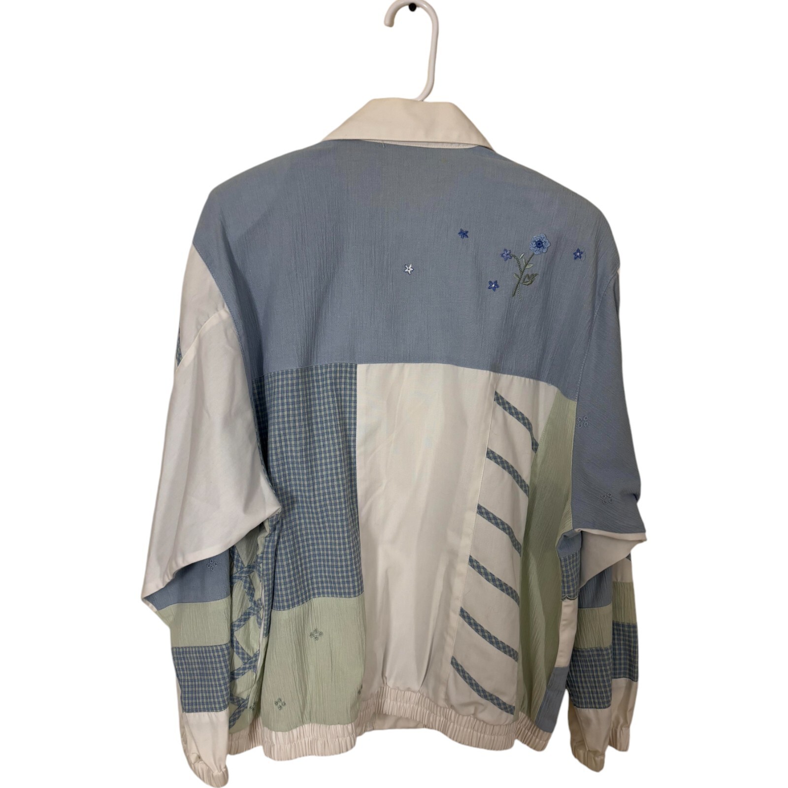 Koret Womens Basic Jacket Large White Gray Colorb… - image 2