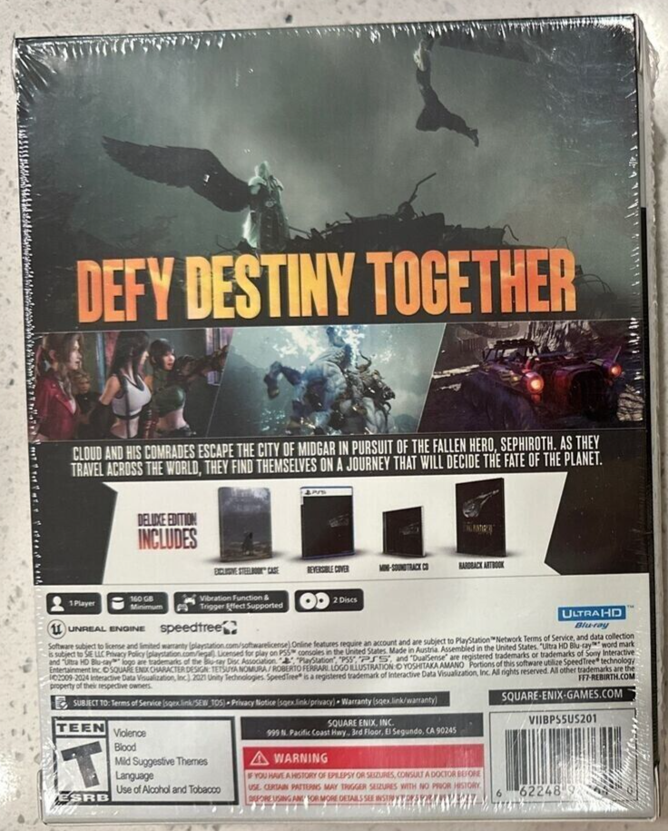 🐲 Final Fantasy VII 7 Rebirth Deluxe Edition FF7 For Sony