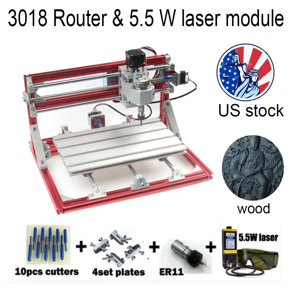 CNC 3018 Engraving Carving Milling & Laser Machine DIY Kit Without