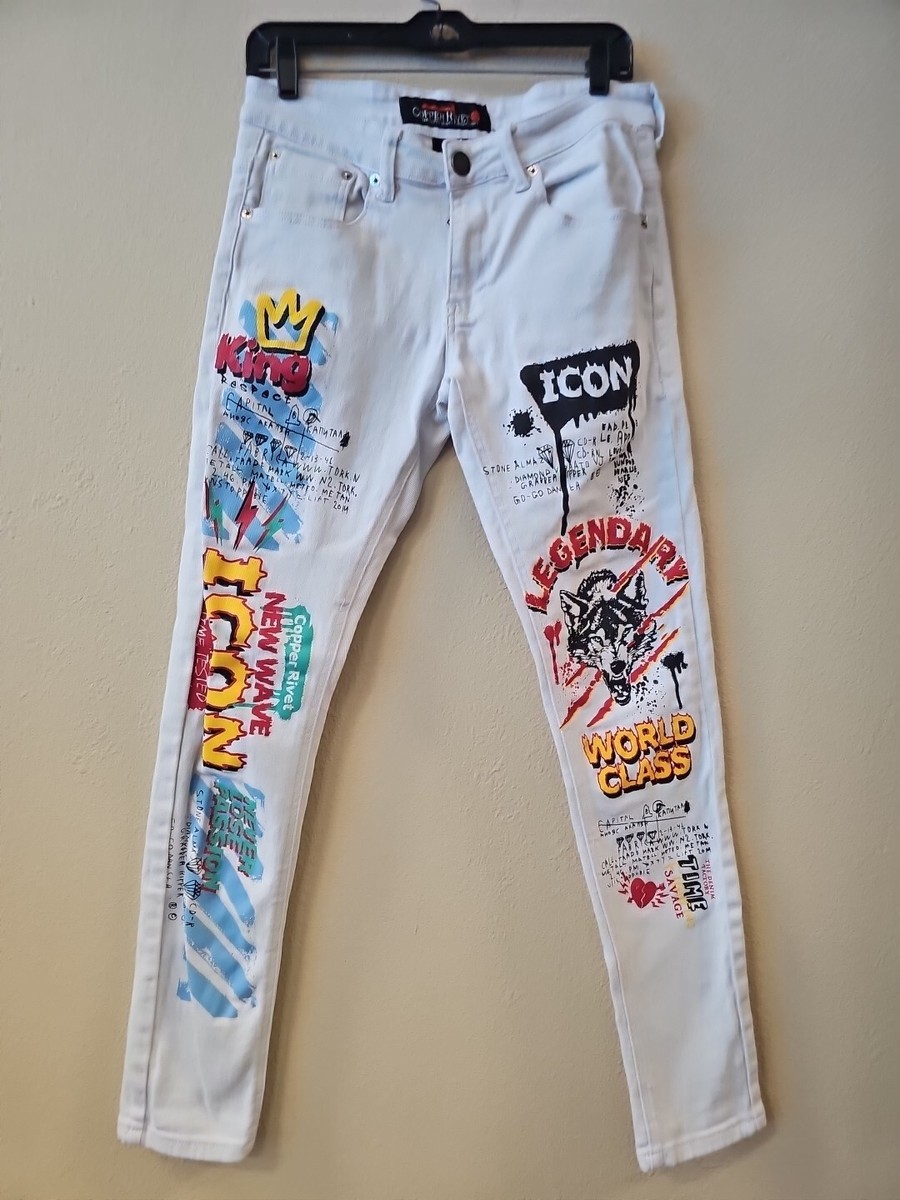 Denim Factory Copper Rivet Jacket Size MEDIUM + DENIM JEANS 30/32