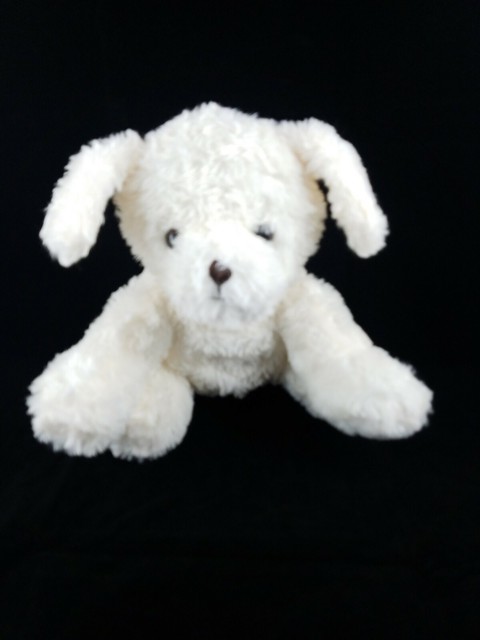 white dog stuffed animal