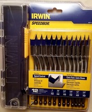 IRWIN Speedbor Steel Wood 12 Piece Bit Set 18...