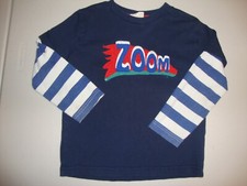 Mini Boden Navy blue L/S ZOOM T Shirt 3-4 years old