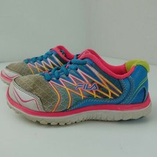 Fila Swept Sneaker Kids Shoes Size 1 Pink Blue 3sr20787-149