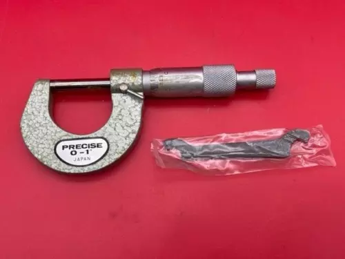 Precise 0-1" Outside Micrometer in Fitted Wood Case