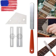 Guitar Fret Crowning File Leveling Grinding Tool Shim Kit For Guitarist Luthier