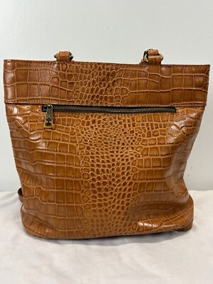 Patricia Nash Albi Convertible Leather Backpack Tote Bag 