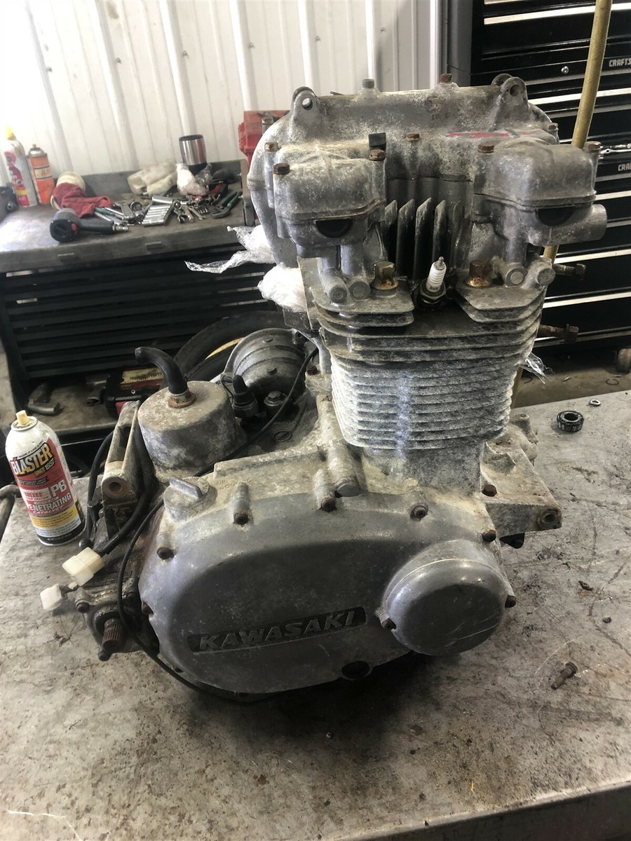 150　ごてん 76 Kawasaki KZ750 KZ 750 B Twin Engine Motor | eBay