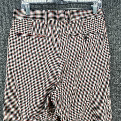 Todd Snyder Pants Mens 28 Plaid Linen Cotton Pleated Trouser Cuffed Retro Relax - Picture 5 of 11