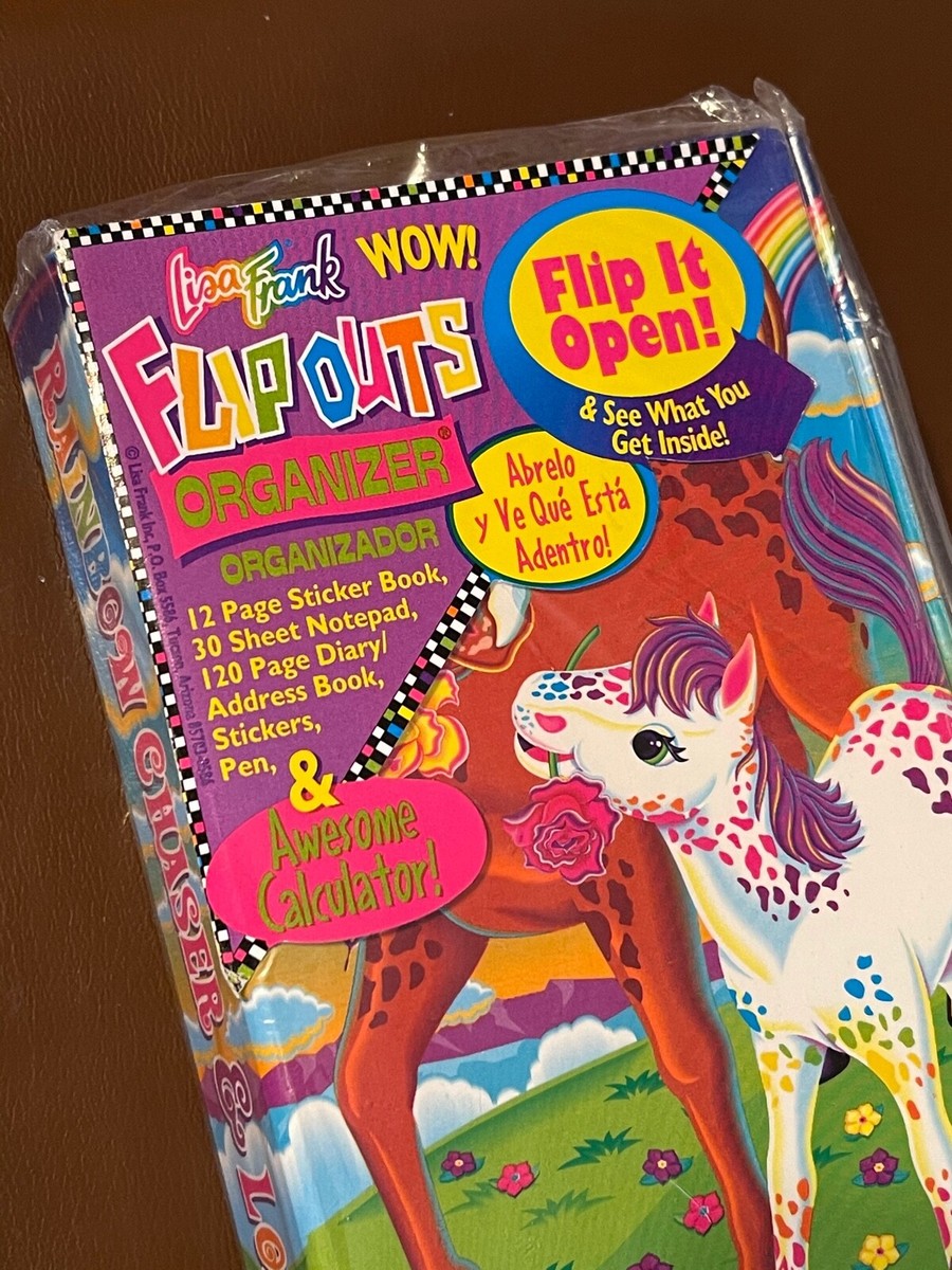 NEW Lisa Frank Rainbow Chaser & Lollipop Flip-Out Agenda/Planner