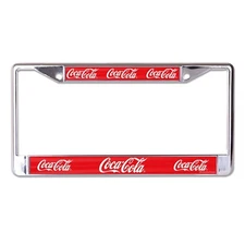 Coca-Cola Metal License Plate Frame