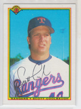 Autographed 1990 Bowman Scott Coolbaugh - Rangers