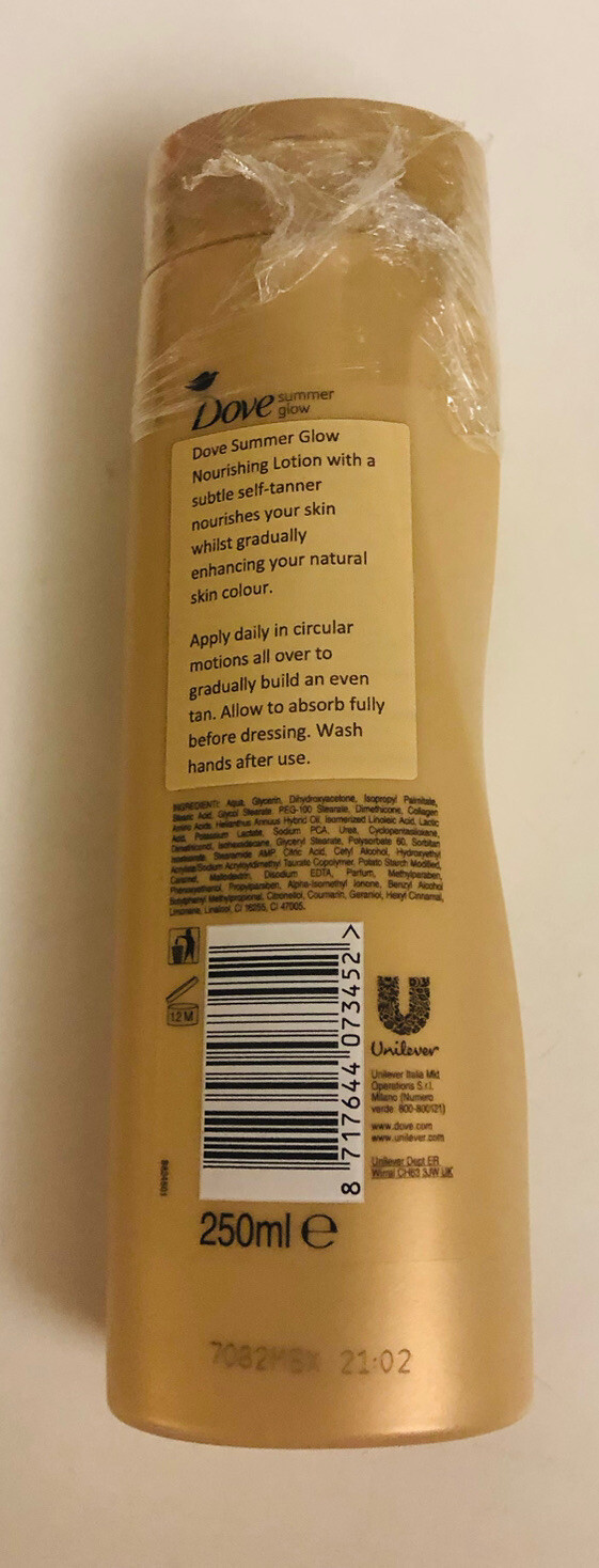 1) Dove Summer Glow Nourishing Body Lotion Self Tanner Normal To Dark 8.45oz See