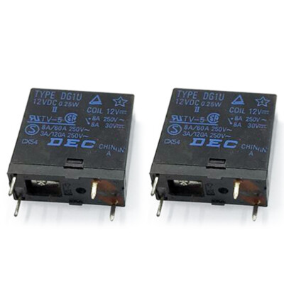 10PCS DEC TYPE DG1U-12VDC Power Relay 4Pin 16A 250V