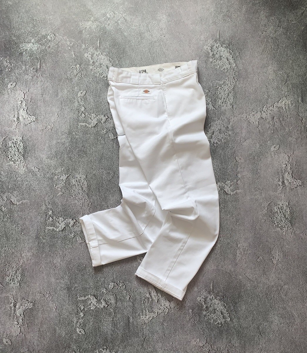 Dickies 32/34 874 Original Fit White Snow Pant Trouser Chino Sk8
