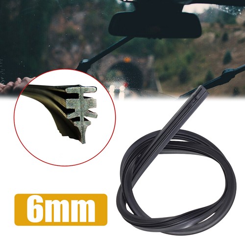2Pcs 26" 6mm Car Silicone Windshield Frameless Wiper Blade Refill Accessories - Picture 2 of 12