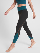 Athleta Teal Elevation 7/8 Tight Yoga Fitness 405641 NWT XS Xtra-Small