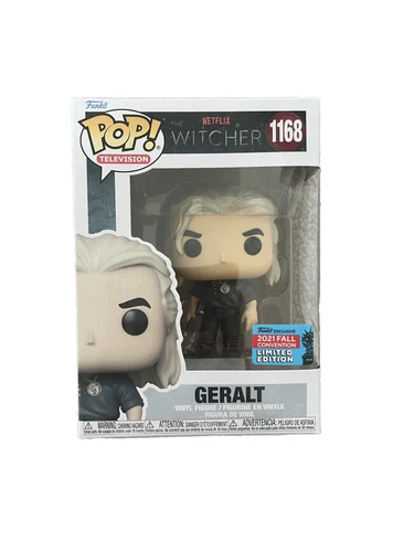 FUNKO POP NETFLIX WITCHER 1168 GERALT 2021 FALL CONV LIMITED ED NIB VAULTED