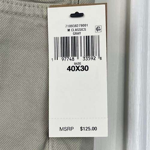 NEW Polo Ralph Lauren Varick Slim Straight 40x30 Hemp Denim Jeans Gray Zip - Picture 3 of 7