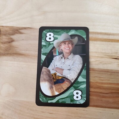 TEETER- #8 Green Yellowstone Uno card-Jen Landon