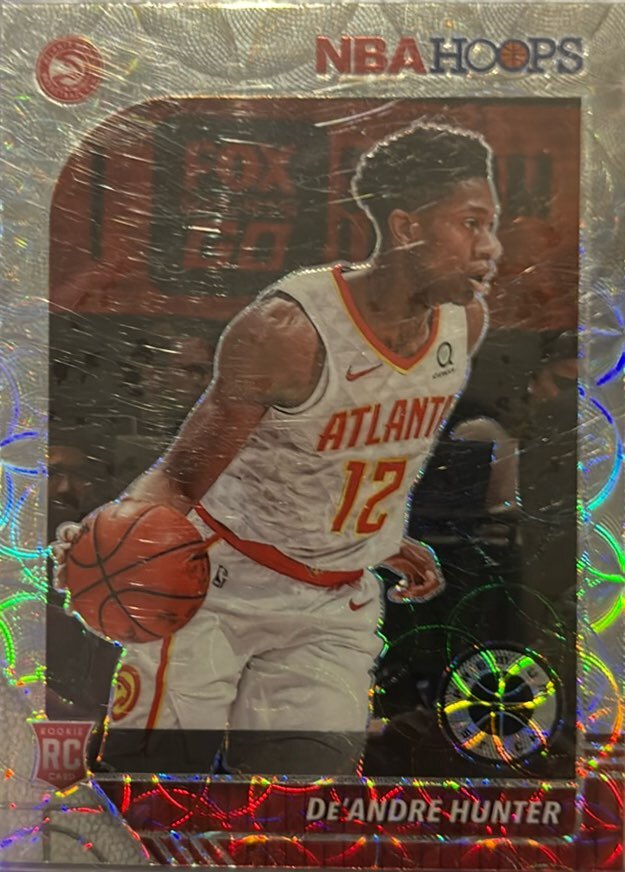 2019 Hoops Premium Stock #202 De'Andre Hunter Prizms Silver Scope