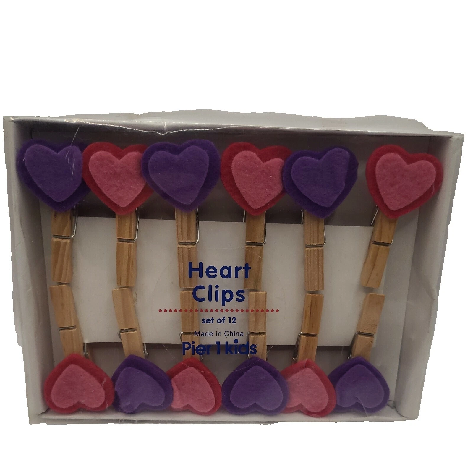 Corazón pinza decorativo Woodcrafts