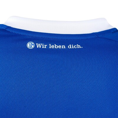 Maillot Domicile FC Schalke 04 2018/19 - Taille XL - Original Umbro Sponsor Gazprom - NEUF ET SIGNÉ à La Main - Unisexe Adulte