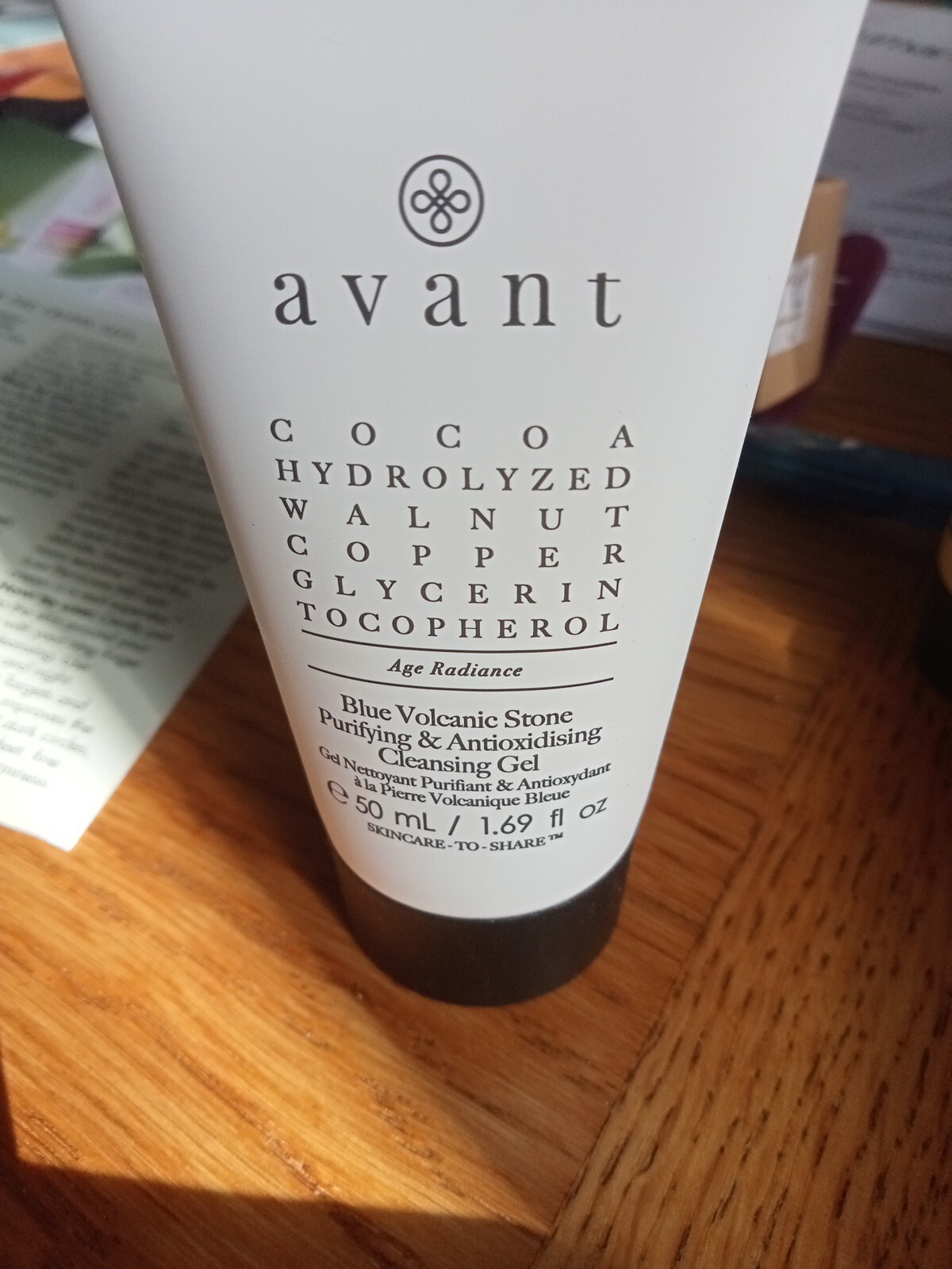 Avant Blue Volcanic Stone Purifying & Antioxidising Cleansing Gel 50ml  NEW