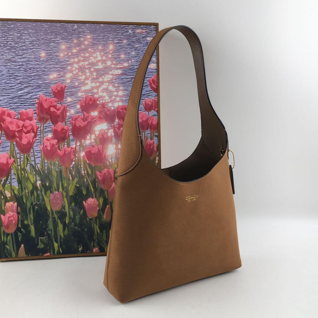 【 Swimcity 】Brooklyn bag COACH Brooklyn Shoulder Bag 28 suede CW637 Siena Brown