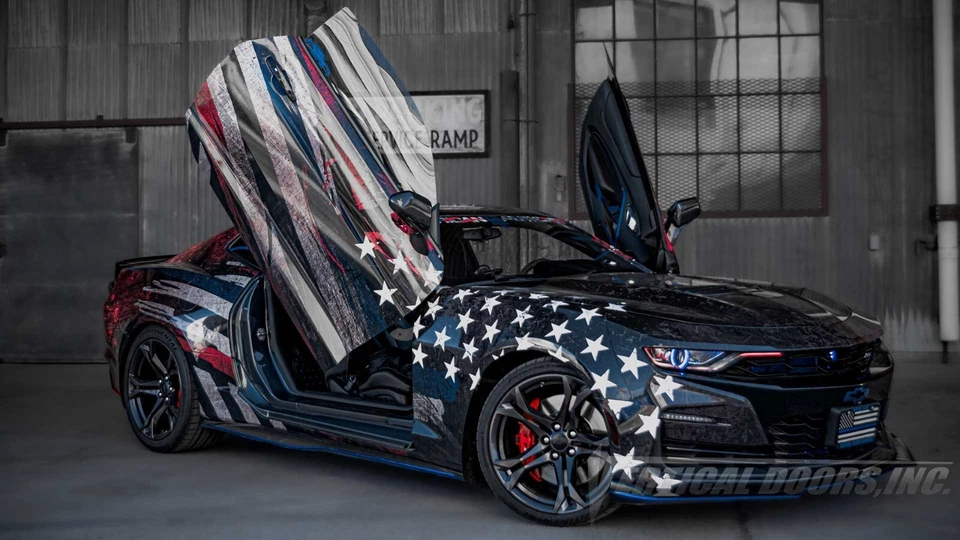 Chevrolet Camaro 2016-2023 Bolt on Lambo Doors Vertical Doors Inc EASY INSTALL - Image 3 of 4