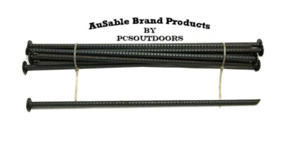 AuSable Brand 18'' x 3/8'' Rebar - Landscaping & Trapping Anchor Stakes  - Dozen