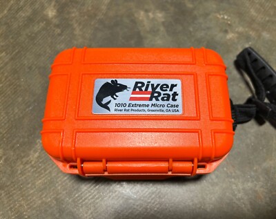 River Rat 1010 Box - ORANGE   Waterproof Hardcase w/ Zipper Bag Micro Tacklebox