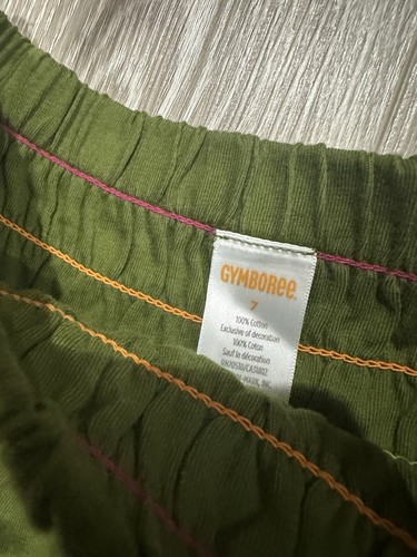 Gymboree Girl Wild For Zebra Green Ruffle Embroidered Boho Skirt Size 7 Nwot - Picture 3 of 3