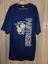 Women's Small Royal Blue/White "Panthers Cross Country" Short Sleeve Tech Top